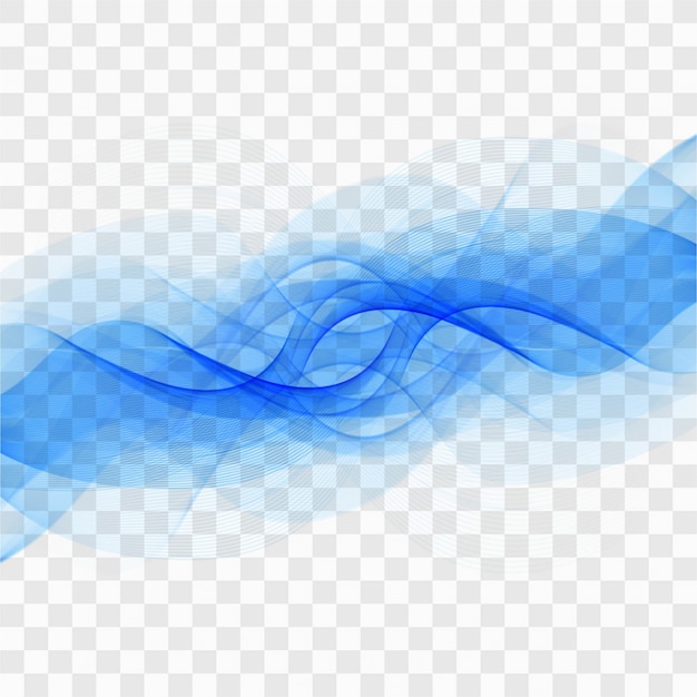 Free vector wavy design on transparent background