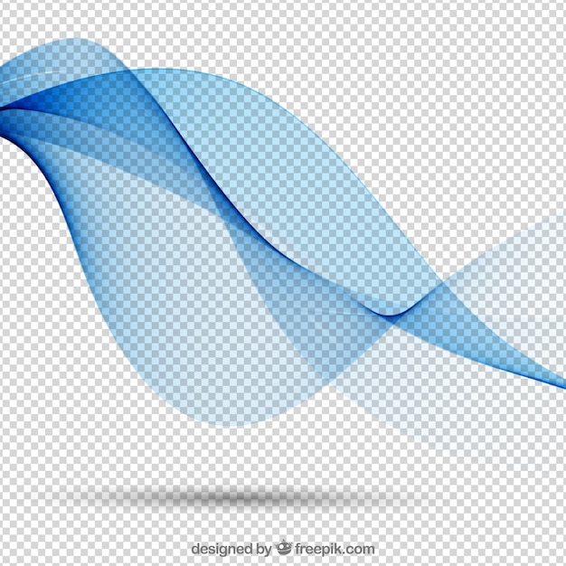 Wavy forms in blue tones