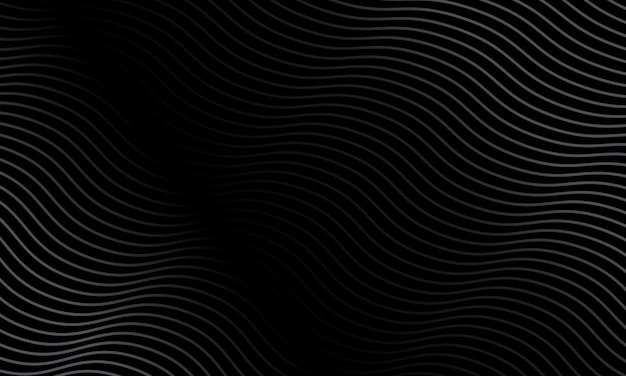 Free vector wavy line pattern in dark background