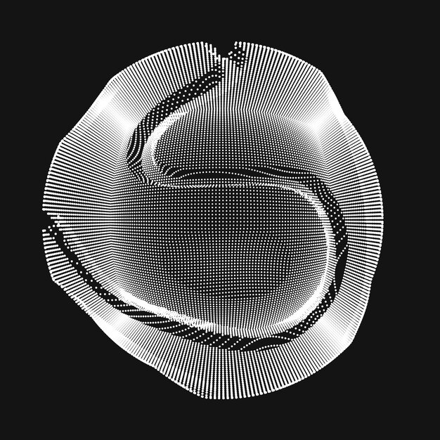 wavy lines making a circle