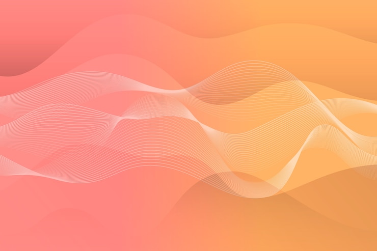 Free Vector wavy minimal lights background