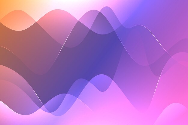 Wavy minimal lights background