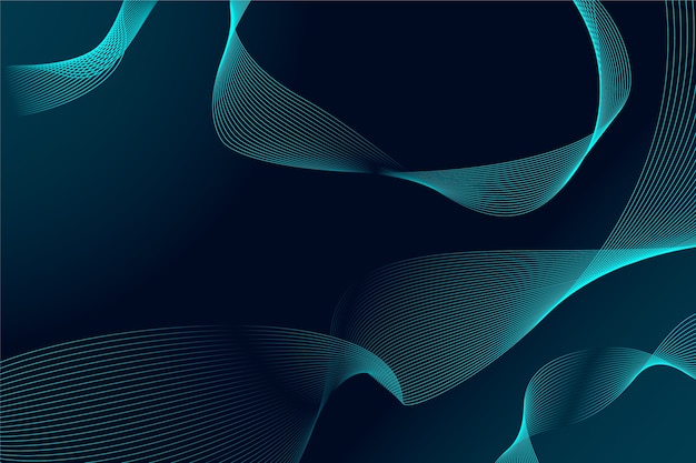 Free vector wavy minimal lights background