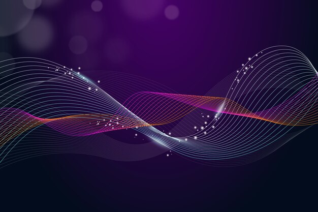 Wavy purple background