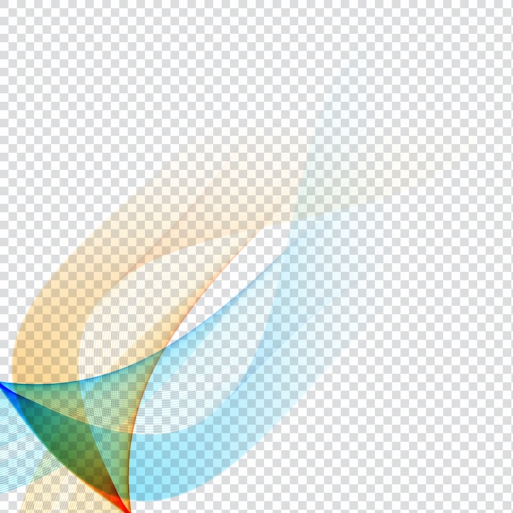 Free Vector wavy shape with colors