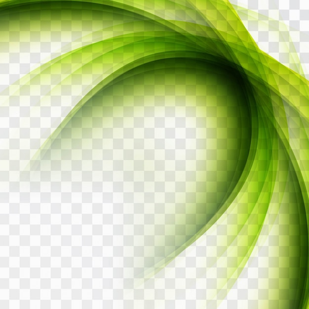 Free vector wavy shape with green tones