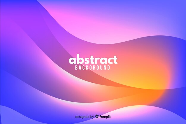 Wavy shapes background gradient style