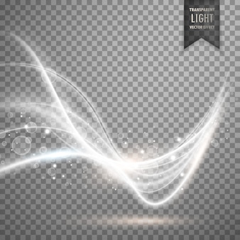 波状​の​白い​透明な​光​の​効果​の​背景