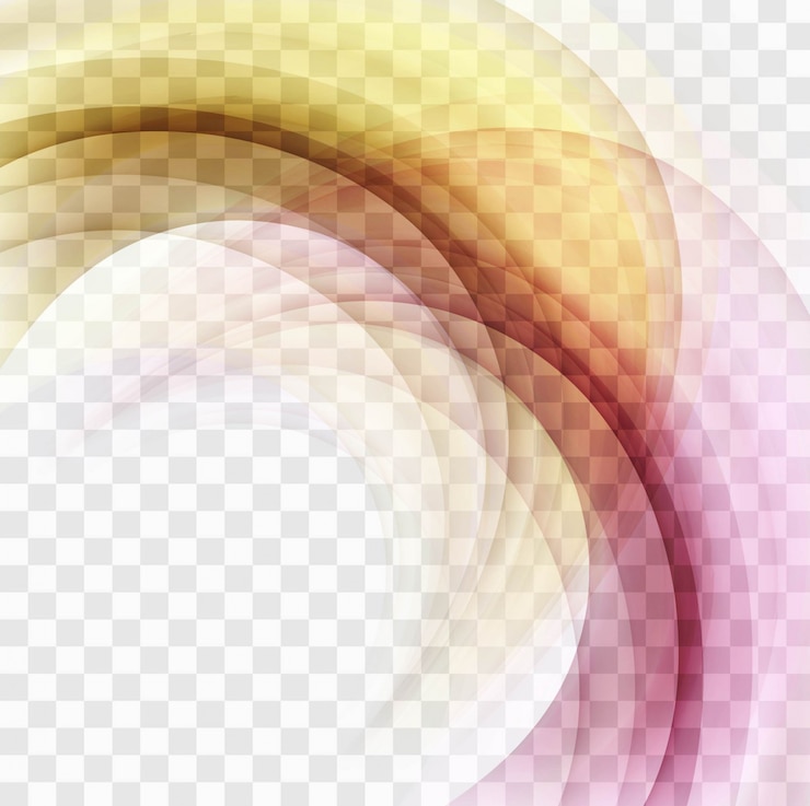 Free Vector wavy yellow and red shapes