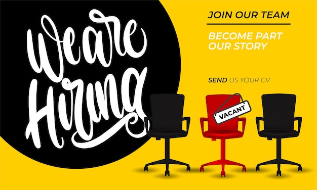 We are hiring announcement template design