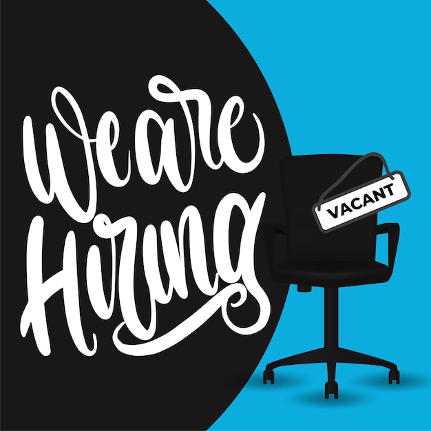 We are hiring announcement template design