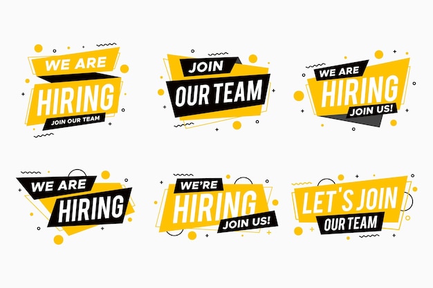 We are hiring banner web template