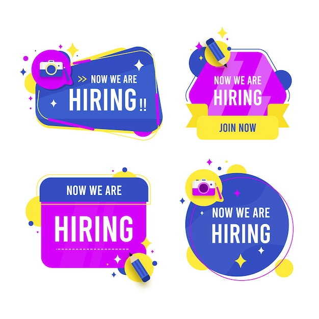 We are hiring banners pack