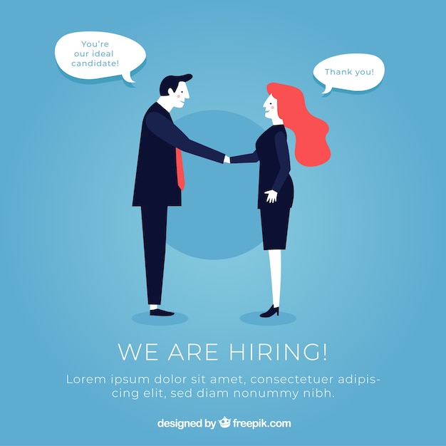 We are hiring concept