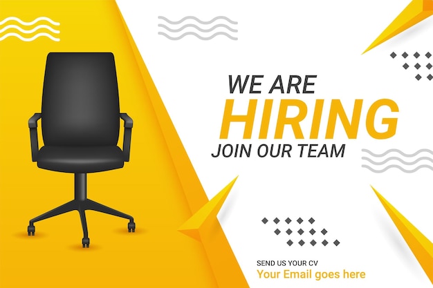 We are hiring join our team announcement banner
