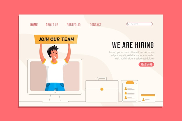 We are hiring landing page