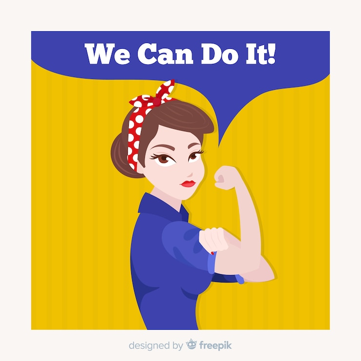 Free Vector we can do it!