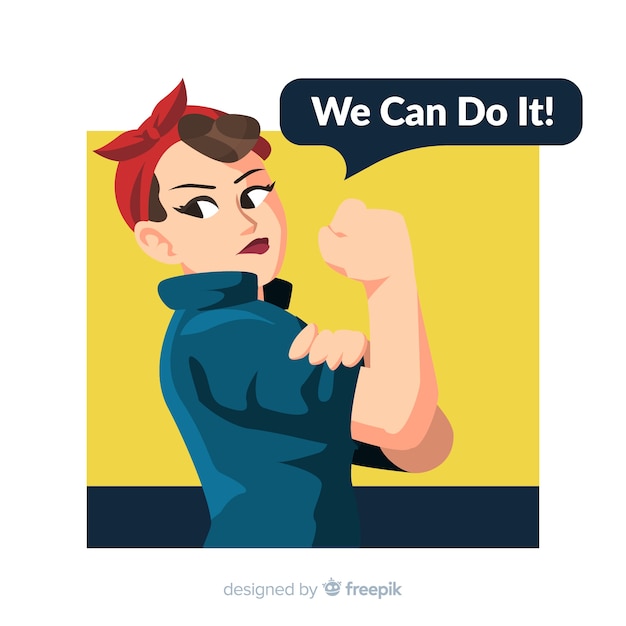 Free vector we can do it!
