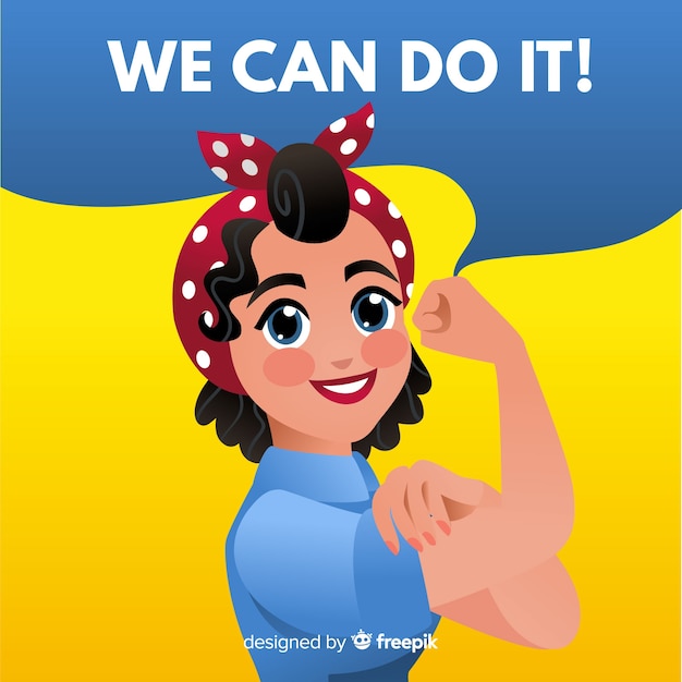 Free vector we can do it!