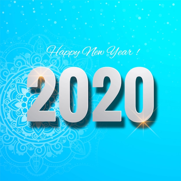 우리는 당신에게 새해 복 많이 받으세요 2020 아름다운 카드를 기원합니다