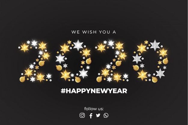 We Wish You a Happy New Year Card Template