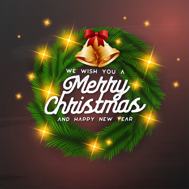 Free vector we wish you a merry christmas background