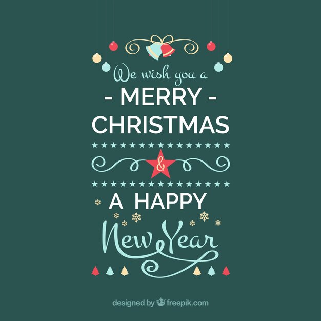 We wish you a merry christmas and a happy new year