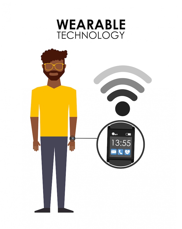 Free Vector wearable technology illustration