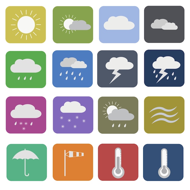 Weather icon collection