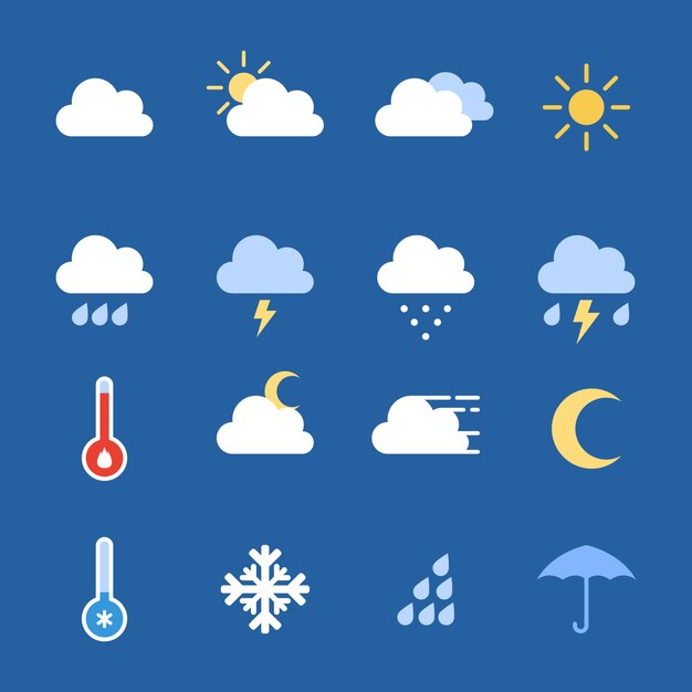 Weather icons collection