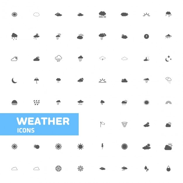 Free Vector weather icons 