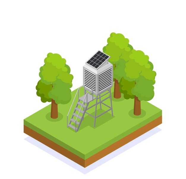 Weather Station Illustration