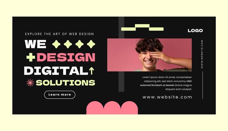 Free Vector web banner template design
