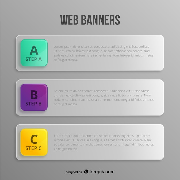 Free vector web banner templates