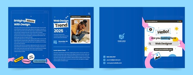 Web design brochure template