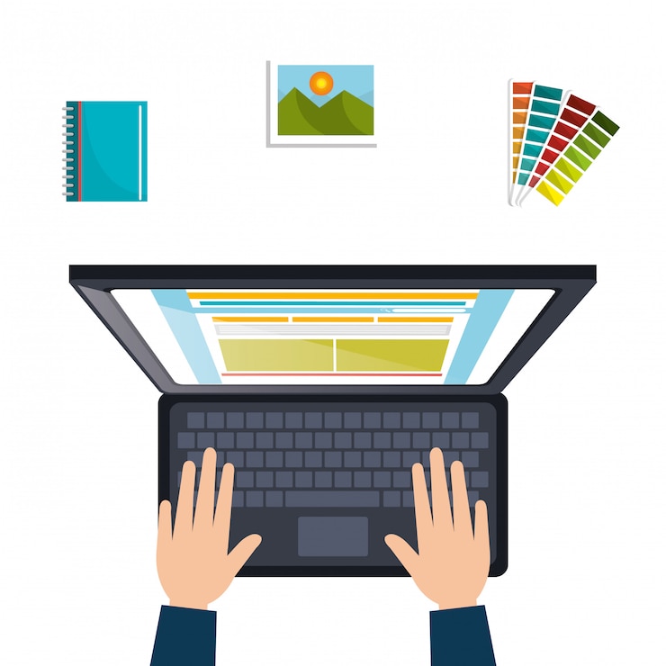 Free Vector web design concept 