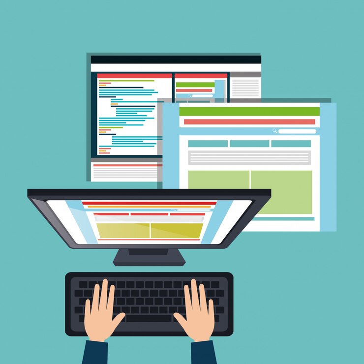 Free Vector web design concept 