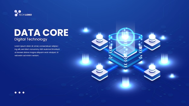 Web design data core vector based