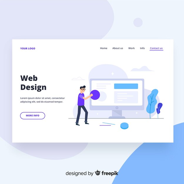 Web design landing page 