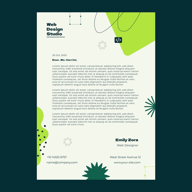 Web design template design