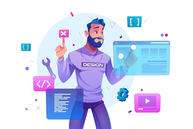 Web Development Illustration