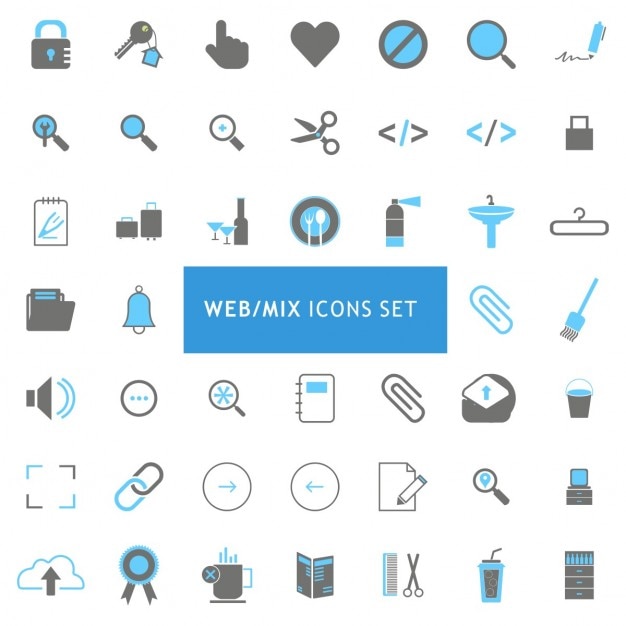 Web experience icons collection