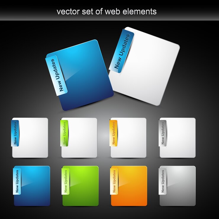 Free Vector web folder templates