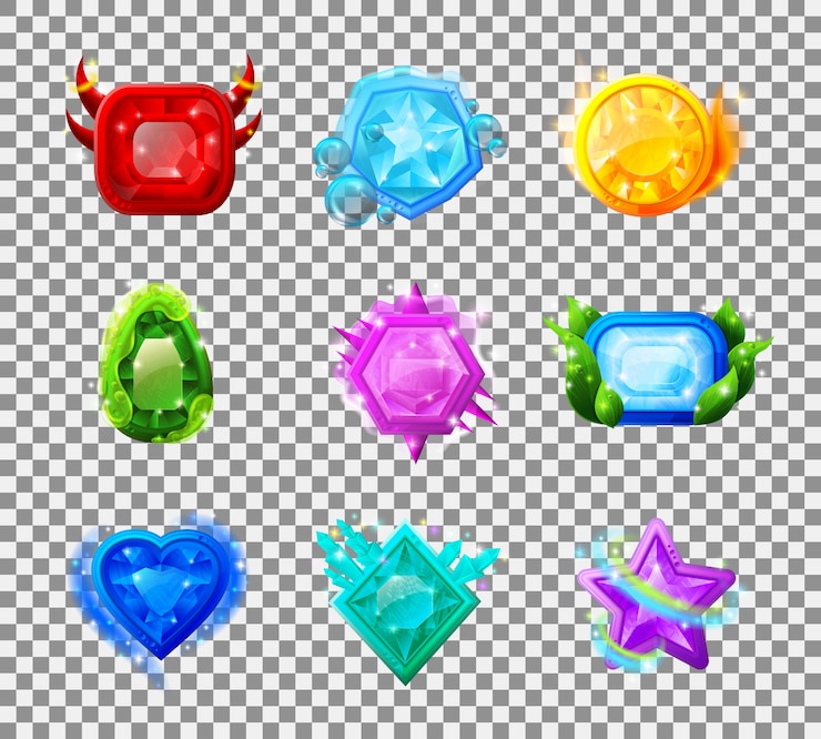 無料Vector webゲームマジックジェム