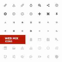 Free vector web icons collection