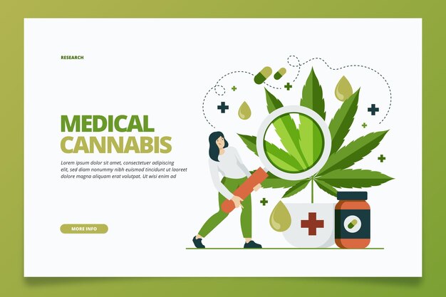 Web template for medical cannabis