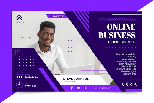 Webinar banner invitation template