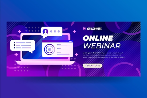 Webinar banner template