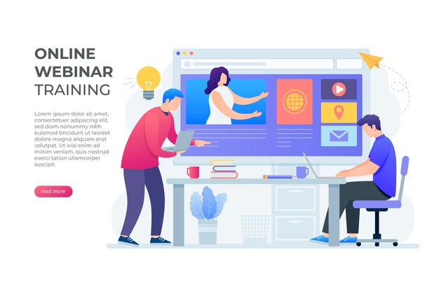 Webinar banner template