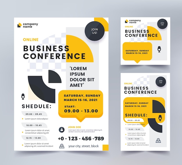 Webinar flyers template